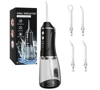 Oral Irrigator Test Winner 2025 with 380 ml Water Tank, 3 Modes Water Flosser Wireless Teeth Cleaning, IPX7 Waterproof & USB Rechargeable, Portable Oral Irrigator Water Flosser for Travel and Home