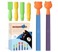 Oral Motor Stimulation kit with 6 Soft Textured Interchangeable Heads,Support for Speech and Feeding,Enhancing Muscle Strength and Coordination, Improve Phonation,Calm Sensory Needs