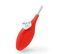 ORAL-PREVENT DR. THOMSEN Smart Grip Interdental Brushes 0.60 mm - Red - ISO 3 - Deep Cleaning Between Teeth - Ultra-Fine Dental Picks - 24 Pack