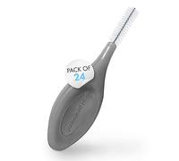 ORAL-PREVENT DR. THOMSEN Smart Grip Interdental Brushes 1.10 mm - Black - ISO 6 - Deep Cleaning Between Teeth - Ultra-Fine Dental Picks - 24 Pack