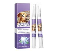 Oral Repair Gel for Dogs - Teeth Cleaning Pen for Dogs, 2 x Pet Oral Brightening Gel, Natural Oral Whitening Gel for Pets, Teeth Cleaning Gel for Dogs, 6 ml for Dogs and Cats