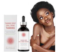 Oral Tanning Drops,Drinkable Self Tanning Drops Watermelon Flavor,Body Gradual Tan Naturally Boost Melanin,Enhances Natural Skin Tone,Suit for Woman and Man All Skin Types 60ml (1Pcs)