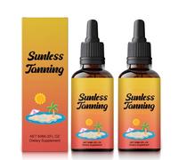 Oral Tanning Drops- Drinkable Sunless Tanning Drops, Enhances Natural Skin Tone, Natural And Fast, Without The Sun Damage for Face And Body