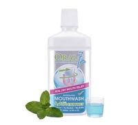 Oral7 Moisturising Mouthwash with Active Enzymes, 500ml | Fluoride-, alcohol- and SLS-free rinse with xylitol and calcium for dry-mouth comfort, fresh breath and sensitive mouths