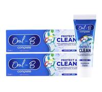 OralB Complete Protect & Clean Toothpaste 75ml (Pack of 2) - Deep Plaque Removal, Enamel Strengthening & Fresh Mint Breath - Daily Oral Care