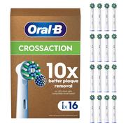 OralB Pro Cross Action Electric Toothbrush Heads, 16 Count, White Original R...