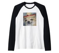 Órale Cute Funny Chihuahua Dog Sombrero Blurry Meme Raglan Baseball Tee