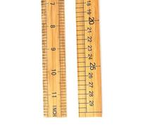 OralGos 12Inch/30cm & 24Inch/60cm Double-Sided Wooden Ruler for Students, Teachers & Professionals