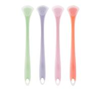 OralGuard Tongue Cleaner - 4pcs Soft Silicone Tongue Brush Set for Bad Breath Removal | Safe Gentle Tongue Cleaning Tools for Adults Kids Teens, Easy Grip Flexible Scraper Kit for Daily Hygiene,