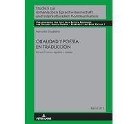Oralidad y poesía en traducción: Robert Frost en español y catalán: 215 (Studien Zur Romanischen Sprachwissenschaft Und Interkulturel)