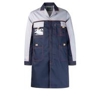 Oralidera Unisex-Adult Lab Coat Scientist Lab Doctor Long Work Jacket Workwear Overcoat Uniform Food Laboratory Coats, Blue, L