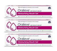 Oralieve Moisturising Dry Mouth Relief Gel (3 x 50ml), Hydrating Gel for Sore, Dry, Sensitive Mouths with Xylitol to Protect Teeth - Genuine Oralieve Solution