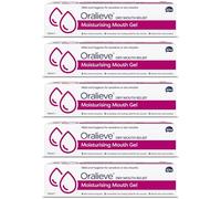Oralieve Moisturising Dry Mouth Relief Gel (5 x 50ml), Hydrating Gel for Sore, Dry, Sensitive Mouths with Xylitol to Protect Teeth - Genuine Oralieve Solution