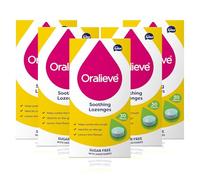 Oralieve NEW Sugar Free Soothing Lozenges 5 Pack (150 Lozenges) - Slow-Dissolving Formula with Xylitol for Dry Mouth - Mild Lemon-Lime Flavour - Gentle Everyday Soothing Support for Sensitive Mouths