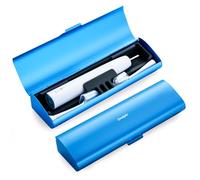 Oralphi Aluminum Electric Toothbrush Travel Case for Oral B/Oral-B Pro/iO/Philips Sonicare 5300 4100 and Most Electric Toothbrush,Portable Toothbrush Holder/Cover for Traveling-Blue