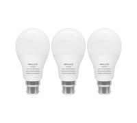 ORALUCE Bayonet Light Bulb, 12W=100W, 1200LM, Cool White 6500K, Pack of 3 | A60 B22 GLS LED Bulbs, Save Energy, Flicker-Free, Non-Dimmable, CRI 82, for Ceiling Lights, Table Lamps, Floor Lamps