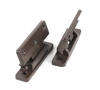 ORAMAI 4pcs Plastic Spring Hinge Bisagra Hidden Flat Loaded Hinge Compatible with Wardrobe Cupboard Cabinet Door Joint Connector Furniture Hardware