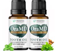 OraMD 4-in-1 Extra Strength Tooth Oil - Clinically Tested Gum Disease Treatment, Gingivitis Treatment and Sensitive Teeth and Gums - All-Natural (2 Pack)