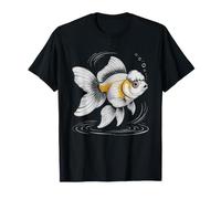 Oranda Goldfish Art Aquarium Keeper Illustration Fancy T-Shirt