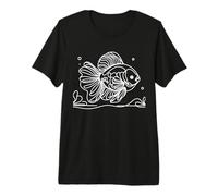 Oranda Line Art Fish Lover Premium T-Shirt