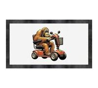 'Orang Utan On Mobility Scooter' Pet Feeding Mat (PM00025840)