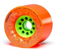 Orangatang Caguama 85 mm Longboard Wheels for Cruising, DIY Electric Skateboards, Eboards (Orange, Set of 4)