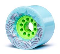 Orangatang Caguama 85mm 77a Downhill Longboard Skateboard Cruising Wheels w/Loaded Jehu V2 Bearings (Blue, Set of 4)