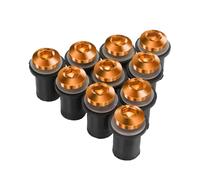 (Orange) 10 PCS M5 Windscreen Windshield Wind Deflectors Bolts Kits FOR YAMAHA