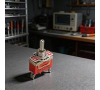Orange 12mm for toggle Switch 15 Amp 250 Volt 3 Position SPST On Off Metal Round Rocker for Automotive Marine Industrial Wiring
