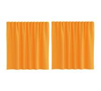 (orange, 140 x 140 cm) vidaXL Voile Curtains 2 pcs net curtain sheer curtain