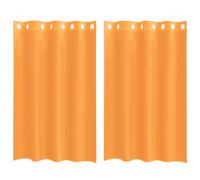 (orange, 140 x 175 cm) vidaXL Voile Curtains with Grommets 2 pcs Apple Green 140x225 cm net curtain