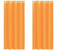 (orange, 140 x 225 cm) vidaXL Voile Curtains with Grommets 2 pcs Apple Green 140x225 cm net curtain