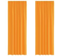 (orange, 140 x 260 cm) vidaXL Voile Curtains 2 pcs net curtain sheer curtain
