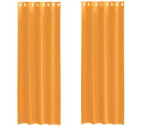 (orange, 140 x 260 cm) vidaXL Voile Curtains with Grommets 2 pcs Apple Green 140x225 cm net curtain