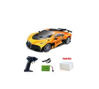 (orange) 2.4G High Speed Remote Control Racing Vehicle Drift Car with Dazzling Lights RC Sport Cars Supercar