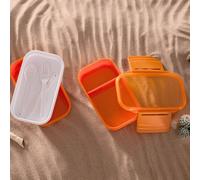 Orange 2 Tier Lunch Box | Grub Tub