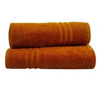 (Orange) 2 X Large Jumbo Bath Sheets 100% Egyptian Cotton Super Soft Big Bath Sheet Towel