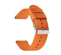 (orange, 20mm) Nylon Canvas Watch Strap For Men Quick Release Straps 18-24 Mm