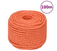 vidaXL Work Rope Orange 24 mm 100 m Polypropylene, Orange