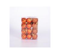 (Orange) 24Pcs 3cm Christmas Xmas Tree Balls Party Ornament Baubles Dec.