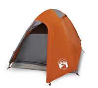 (orange, 254 x 135 x 112 cm) vidaXL Camping Tent 4 Persons Portable Outdoor Hiking Dome Tent Waterproof