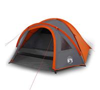 (orange, 300 x 250 x 132 cm) vidaXL Camping Tent 4 Persons Outdoor Hiking Portable Dome Tent 185T Taffeta