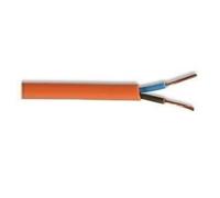 Orange 3182Y 2 Core 1mm 10 Amp PVC Flexible Cable Cut to Length Flex Lawn Mower Lead (10 Meters)