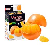 Orange 3D Educational Puzzles for Kids | Stress-Relieving Funny Puzzle, Smooth Jigsaw for Toddler Learning