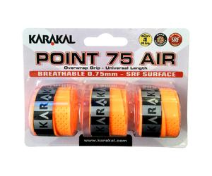 (Orange) 3x Karakal Point 75 Air Overwrap Grip Anti Slip Racquet Protector