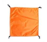 Orange 56*56cm, Waterproof Tent Head Cloth Cover for Camping & Hiking - Oxford Fabric Sun and Rain Protection Tarp with Elastic Retractable Belt Hook, Silver-Coated UV Shield (110x110 cm)