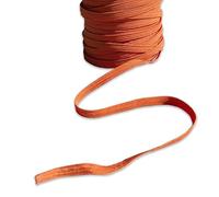 Orange 5mm Elastic Cord Flat Stretchy Thread Hat Elastic Cord Thin Elastic Beading String For Masks Hats Jewellery Crafts Hair Accessories Threading Tags (Orange - 5mm - 1 Meter)