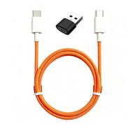 Orange 60W USB C Fast Charging Cable for JBL Portable Bluetooth Speakers | 3A PD Braided Nylon Cable Specially Designed for JBL Portable Speakers, for JBL Charge/Go/Flip/Pulse/Clip Type-C Model