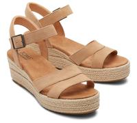 (Orange, 7 (Adults')) TOMS Audrey 100% Cow Women's Honey Wedges