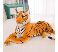 (orange, 70cm) 30-70CM Tiger Giant Size Simulation Plush Toys Soft Stuffed Animal Real Life Imitation Tiger Doll Birthday Gift